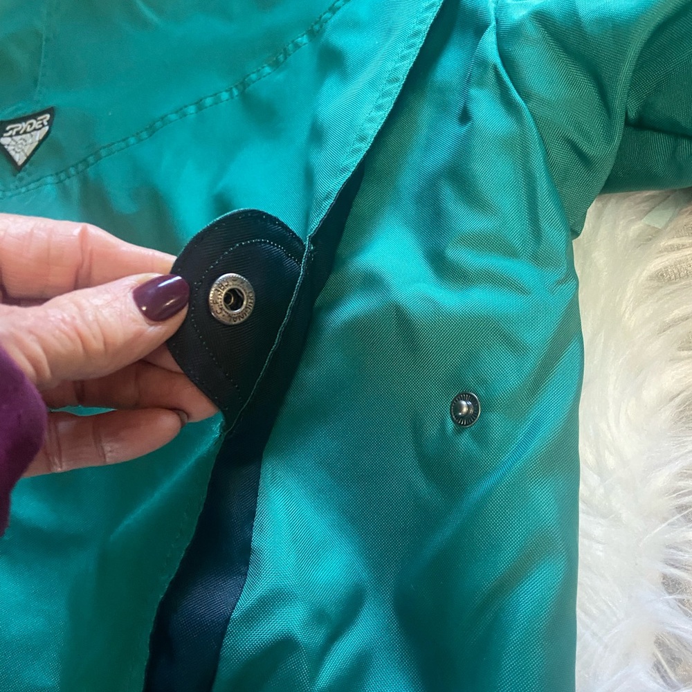 Vintage Spyder Sz L Men's Green Performance Jacket/ Ski Jacket - Picture 9 of 16